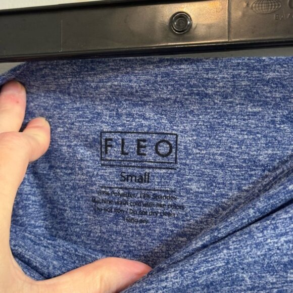 FLEO El Toro Legging 28" High Rise Heathered Cobalt Blue Small - Picture 6 of 9